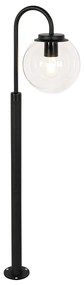 Llanternă modernă neagră cu sticlă transparentă 100 cm IP44 - Sfera
