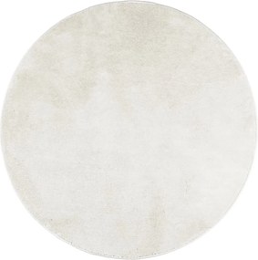 vidaXL Covor „OVIEDO”, fire scurte, crem, Ø 200 cm