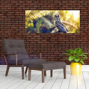 Tablou - Bufniță în copac (120x50 cm)