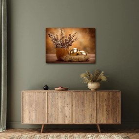Tablou cu ou și pisicuțe (70x50 cm)