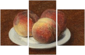 Tablou - Henri Fantin-Latour, Three Peaches on a Plate, reproducere (90x60 cm)