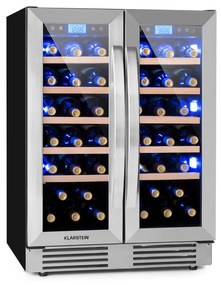 Vinovilla Duo42 Frigider de vinuri cu 2 zone, 126l, 42 de sticle, 3 culori, ușă din sticlă