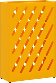 vidaXL Suport pentru umbrele galben muștar 28 x 12 x 41 cm Oțel