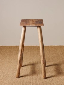 Scaun dining, maro, din lemn reciclat, Noe