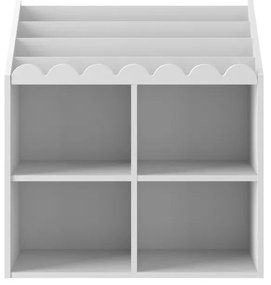 Biblioteca pentru copii Book Nook alba H76 cm
