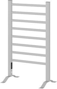 HOMCOM Uscător Electric de Prosoape pentru Perete sau Podea cu Timer și 8 Bare 53x35x90 cm Negru | Aosom Romania