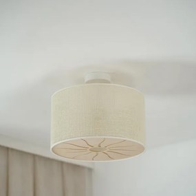 Brilagi - Lustr COUNTRY ROLLER 1xE27/15W/230V pr. 45 cm cremă montat