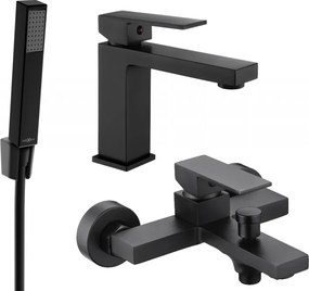 Mexen Uno R77 set de baie, negru - 71403R77-70