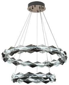 Lustră LED dimabilă pe cablu LED/65W/230V 3000-6500K crom + telecomandă