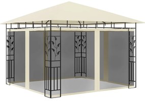 vidaXL Pavilion cu plasă anti-țânțari, crem, 3x3x2,73 m, 180 g/m²