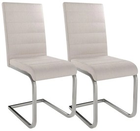 Juskys Set de 2 scaune de consolă Vegas - bej