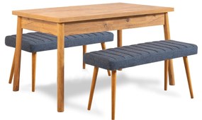 Set mobilier sufragerie Contigo (Pin + albastru). 1127544