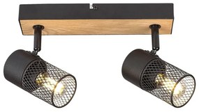 Spot METTA 2xE14/40W/230V stejar Rabalux 71152