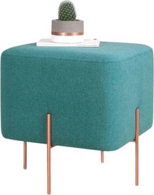 Taburet COPPER 57, stofa clasica verde, 40x40x42 cm