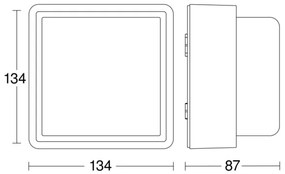 Aplică LED dimabilă L 845 C LED/9W/230V IP44 antracit Steinel