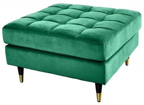 Taburete elegant Cozy Velvet 80cm, catifea verde smarald