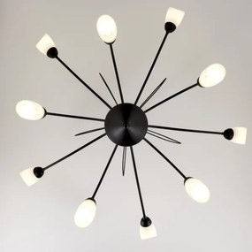 Jupiter 2056 - Candelabru GLORIOSA pe tijă 10xG9/14W/230V, negru