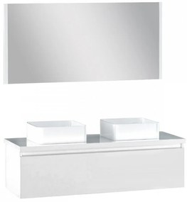 Mobilier complet de baie Elois White 120 cu 1 sertar