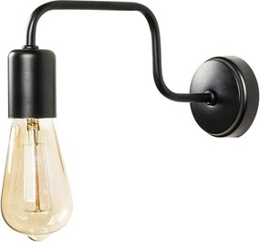 Lampa perete DENGE-3433, negru, metal, 4x28x11 cm