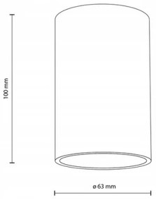 Spot VIVO 1xGX53/10W/230V 10 cm negru