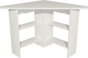 Birou CORNER, alb, PAL melaminat, 80x80x74 cm