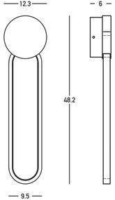 Aplică LED dimabilă Zambelis 23102 LED/13W/230V 3000K auriu