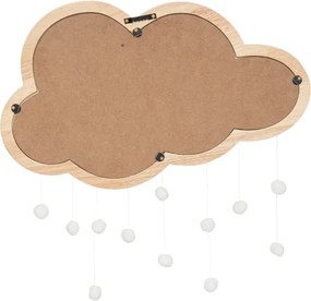 Atmosphera - CLOUD, oglindă de perete pentru copii, 40x36 cm, din lemn de cauciuc