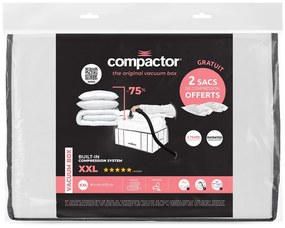 Cutie de depozitare pentru haine din material textil cu vacuum/cu pereți întăriți 65x45x26,5 cm Life – Compactor