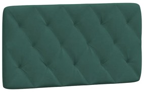 374717 vidaXL Pernă tăblie de pat, verde, 100 cm, catifea