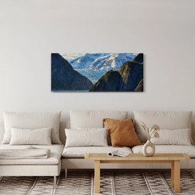Tablou cu peisaj cu munții (120x50 cm)