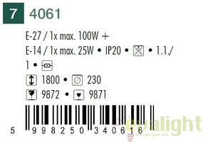 Lampadar, lampa de podea, Action 4061 RX