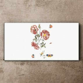 Tablou canvas Flori Plante Fluture