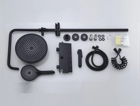 Coloana Dus ,Negru Mat,Afisaj Lcd Temperatura Apa ,Smack, LS