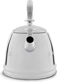 Ceainic cu fluier Smeg WKF01SS, 2,3 l, Inducție, Maner rece, Otel, Argintiu