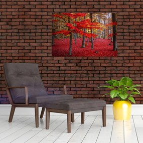 Tablou - Pădurea roșie (90x60 cm)