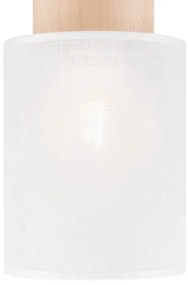 Plafonieră ARI 1xE27/60W/230V d. 16 cm alb fag