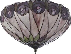 Endon 112188 - Plafonieră Tiffany HUTCHINSON, 2xE27/60W/230V, Ø 40 cm