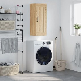 vidaXL Dulap de perete, stejar sonoma, 34,5x34x90 cm, lemn prelucrat