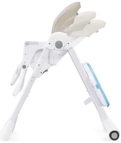 Scaun de masă 2 în 1 pentru copii YUMMY bej/alb KINDERKRAFT