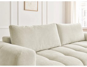 Canapea bej extensibilă/cu spațiu de depozitare 251 cm Fuji – Bobochic Paris
