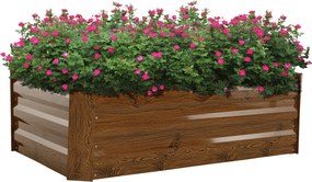 Strat înălţat de grădină, maro, oţel, NONKY TIP 5