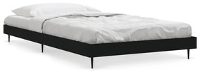 832262 vidaXL Cadru de pat, negru, 100x200 cm, lemn prelucrat