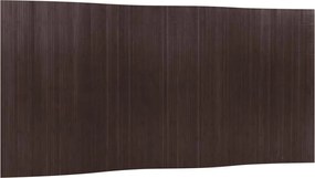 vidaXL Paravan de cameră, maro închis, lățime 400 cm, înălțime 165 cm , bambus