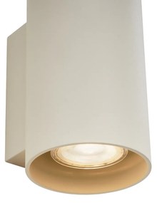 Aplică modernă bej GU10 50mm rotundă cu 2 lumini - Sandy