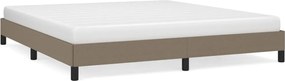 vidaXL Cadru de pat fără saltea, gri taupe, 160x200 cm, textil