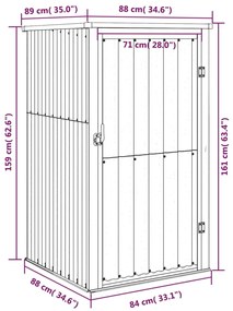 Sopron de gradina, antracit, 88x89x161 cm, otel galvanizat Antracit, 88 x 89 x 161 cm
