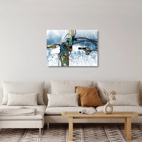 Tablou pe sticlă abstract (70x50 cm)