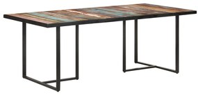 vidaXL Masă de bucătărie, 200 cm, lemn masiv reciclat