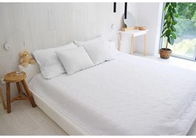 Cuvertură albă matlasată din muselină 210x240 cm Plain Muslin – Butter Kings