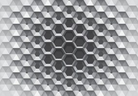 Fototapet - 3D hexagon (152,5x104 cm)